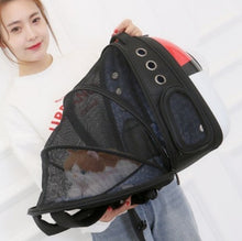 Load image into Gallery viewer, Outdoor Dog Breathable Space Capsule Backpack Portable Transparent Cat cage Puppy Travel Carrier Large capacity pet bag CW227