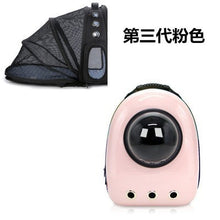 Load image into Gallery viewer, Outdoor Dog Breathable Space Capsule Backpack Portable Transparent Cat cage Puppy Travel Carrier Large capacity pet bag CW227