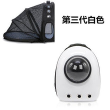 Load image into Gallery viewer, Outdoor Dog Breathable Space Capsule Backpack Portable Transparent Cat cage Puppy Travel Carrier Large capacity pet bag CW227